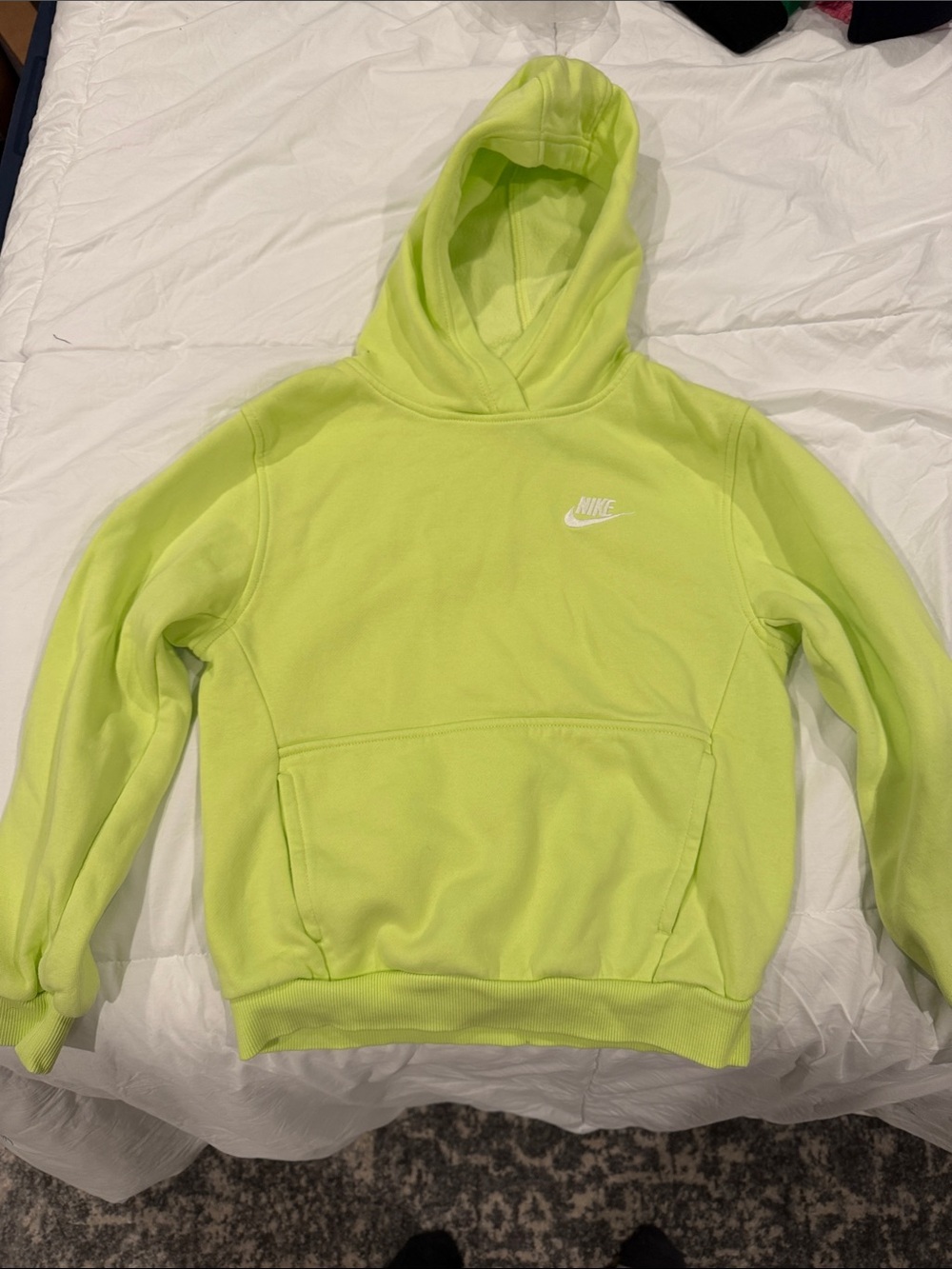 Nike Neon Lime Youth Pullover Hoodie